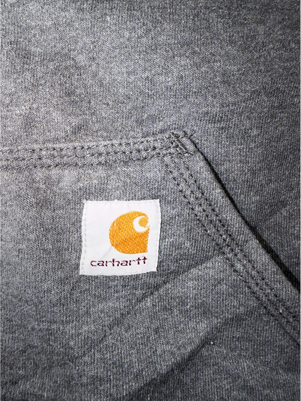 Carhartt Men's Gray Full Zip Hoodie Sweatshirt Size L - Picture 4 of 8